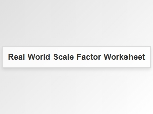Real-World Scale Factor Practice Worksheets